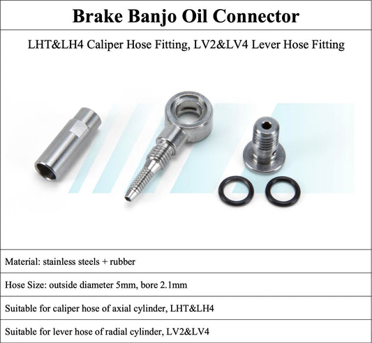 Lewis LHT & LH4 Caliper Hose Fitting